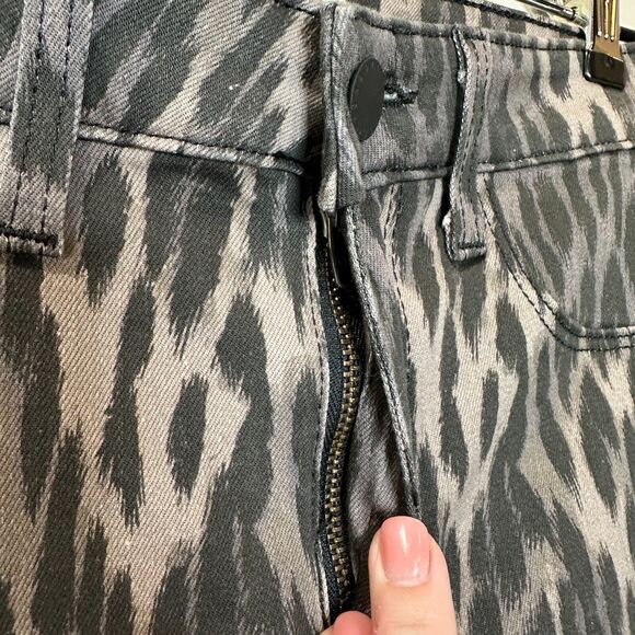 L'Agence Marguerite Leopard Print Ankle Midrise Cropped Pants Women's 26 NWOT - Picture 7 of 11